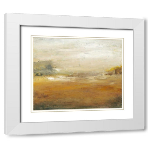 Along the Island II White Modern Wood Framed Art Print with Double Matting by Gordon, Sharon