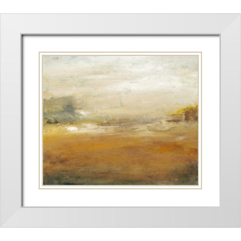 Along the Island II White Modern Wood Framed Art Print with Double Matting by Gordon, Sharon