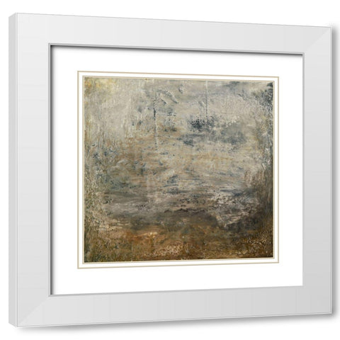 Quiet Marsh I White Modern Wood Framed Art Print with Double Matting by Gordon, Sharon