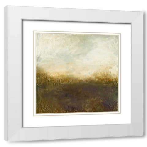 Quiet Marsh III White Modern Wood Framed Art Print with Double Matting by Gordon, Sharon