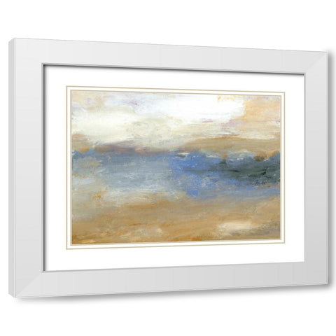 Tidal Pool I White Modern Wood Framed Art Print with Double Matting by Gordon, Sharon