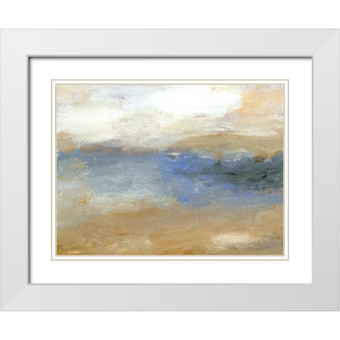 Tidal Pool I White Modern Wood Framed Art Print with Double Matting by Gordon, Sharon