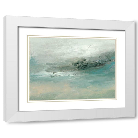Tidal Pool II White Modern Wood Framed Art Print with Double Matting by Gordon, Sharon