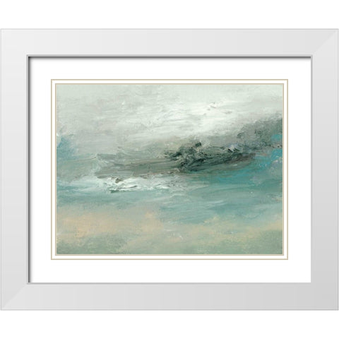 Tidal Pool II White Modern Wood Framed Art Print with Double Matting by Gordon, Sharon