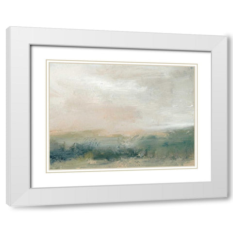 Sea Grass White Modern Wood Framed Art Print with Double Matting by Gordon, Sharon