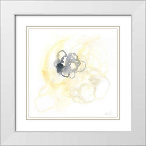 Network II White Modern Wood Framed Art Print with Double Matting by Vess, June Erica