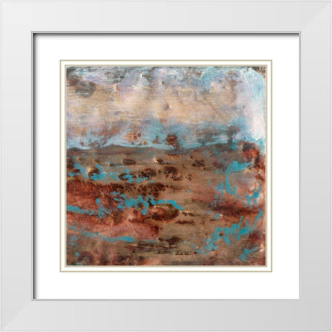 Dusky Horizon II White Modern Wood Framed Art Print with Double Matting by Ludwig, Alicia