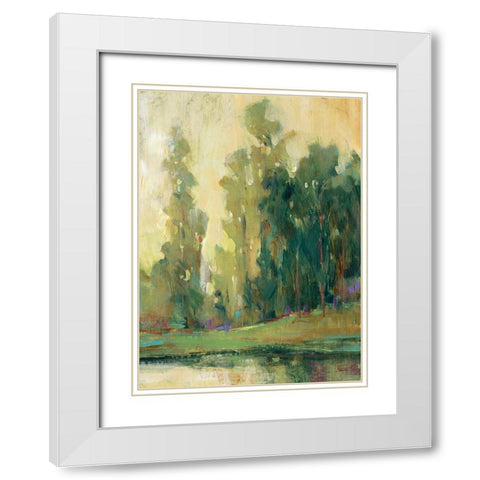 Fishing Spot I White Modern Wood Framed Art Print with Double Matting by OToole, Tim