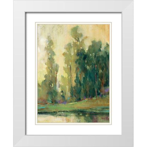 Fishing Spot I White Modern Wood Framed Art Print with Double Matting by OToole, Tim