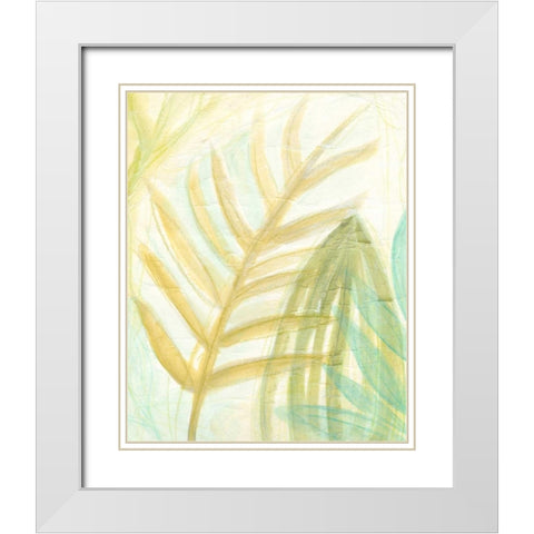 Tropical Inference II White Modern Wood Framed Art Print with Double Matting by Vess, June Erica