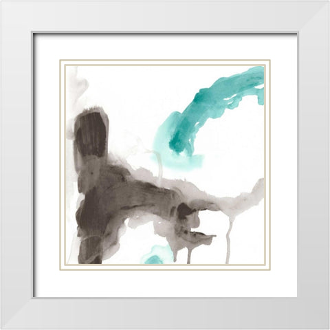 Direction Flow II White Modern Wood Framed Art Print with Double Matting by Vess, June Erica