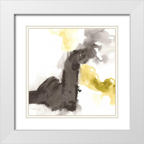 Direction Flow III White Modern Wood Framed Art Print with Double Matting by Vess, June Erica