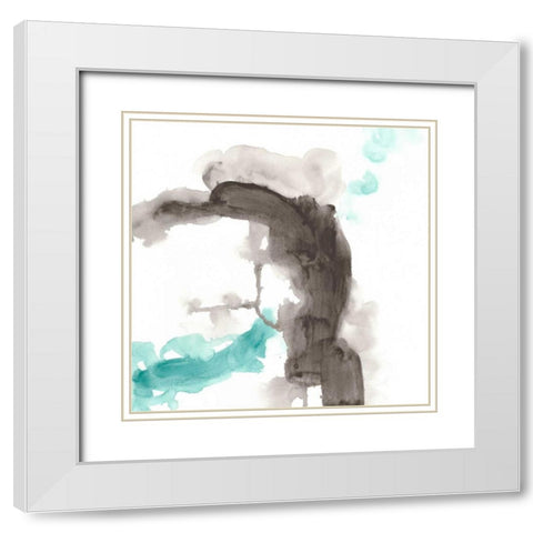 Direction Flow IV White Modern Wood Framed Art Print with Double Matting by Vess, June Erica