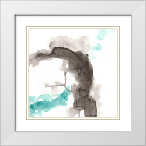 Direction Flow IV White Modern Wood Framed Art Print with Double Matting by Vess, June Erica