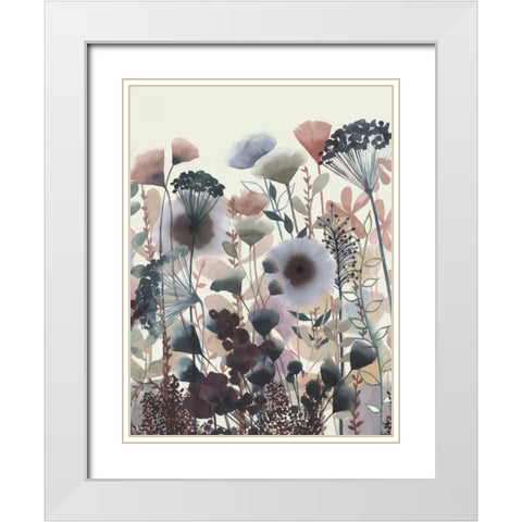 Twilight Blossoms I White Modern Wood Framed Art Print with Double Matting by Popp, Grace