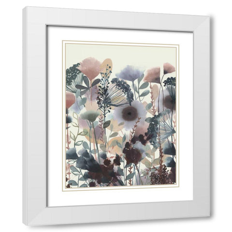 Twilight Blossoms II White Modern Wood Framed Art Print with Double Matting by Popp, Grace