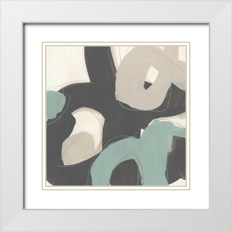 Clean Slate II White Modern Wood Framed Art Print with Double Matting by Vess, June Erica