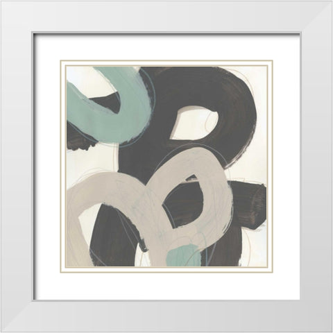 Clean Slate III White Modern Wood Framed Art Print with Double Matting by Vess, June Erica