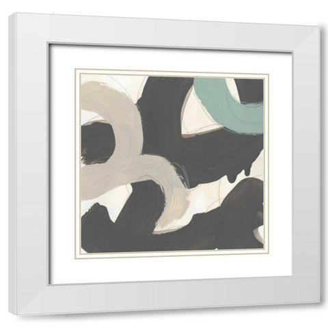 Clean Slate IV White Modern Wood Framed Art Print with Double Matting by Vess, June Erica
