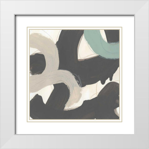Clean Slate IV White Modern Wood Framed Art Print with Double Matting by Vess, June Erica