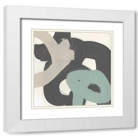 Clean Slate V White Modern Wood Framed Art Print with Double Matting by Vess, June Erica