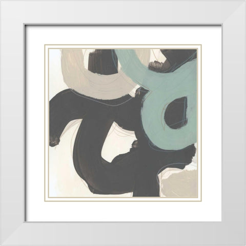 Clean Slate VII White Modern Wood Framed Art Print with Double Matting by Vess, June Erica