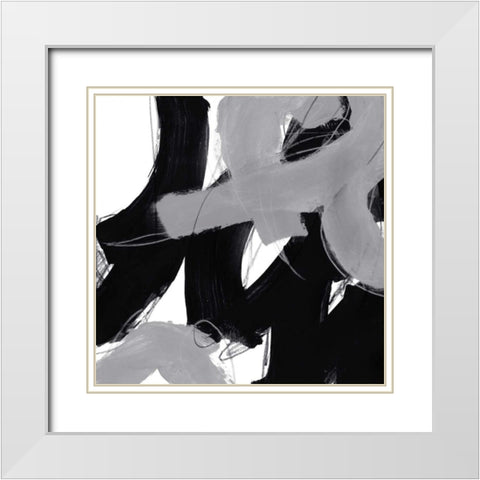 Monochrome IV White Modern Wood Framed Art Print with Double Matting by Vess, June Erica