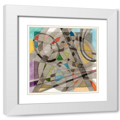 Overpass White Modern Wood Framed Art Print with Double Matting by Galapon, Nikki