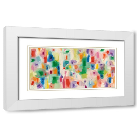 Modern Vibe White Modern Wood Framed Art Print with Double Matting by Galapon, Nikki