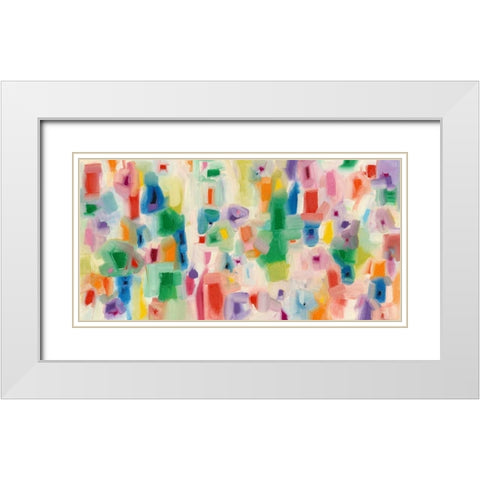Modern Vibe White Modern Wood Framed Art Print with Double Matting by Galapon, Nikki