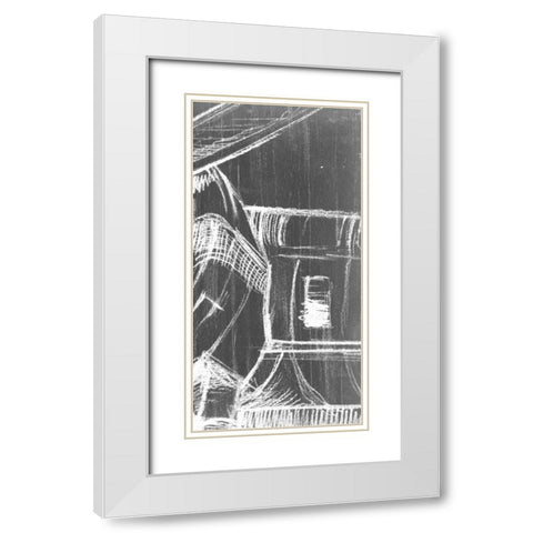 Graphic Propeller Triptych III White Modern Wood Framed Art Print with Double Matting by Harper, Ethan