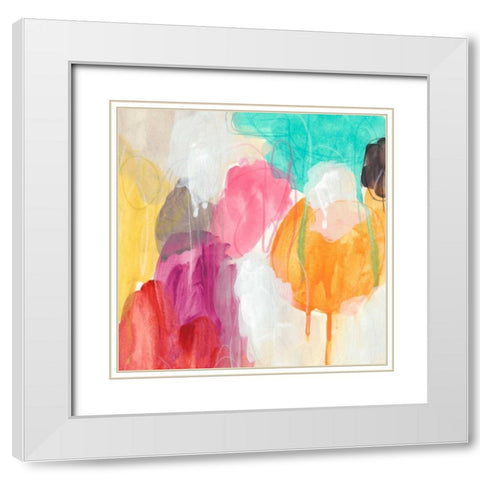 Ipso Facto I White Modern Wood Framed Art Print with Double Matting by Vess, June Erica