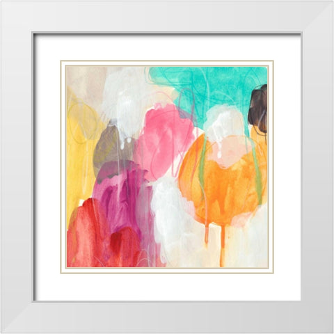 Ipso Facto I White Modern Wood Framed Art Print with Double Matting by Vess, June Erica