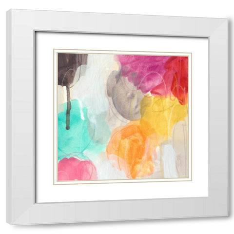 Ipso Facto II White Modern Wood Framed Art Print with Double Matting by Vess, June Erica