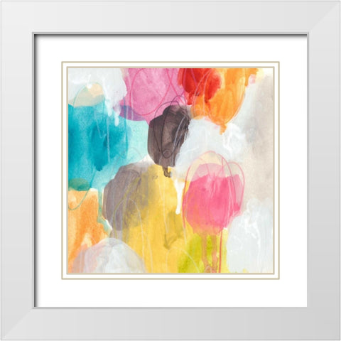 Ipso Facto III White Modern Wood Framed Art Print with Double Matting by Vess, June Erica