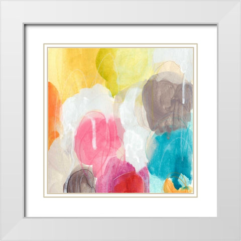 Ipso Facto IV White Modern Wood Framed Art Print with Double Matting by Vess, June Erica