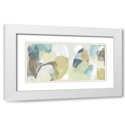 Mint Illusion I White Modern Wood Framed Art Print with Double Matting by Vess, June Erica