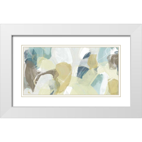 Mint Illusion I White Modern Wood Framed Art Print with Double Matting by Vess, June Erica