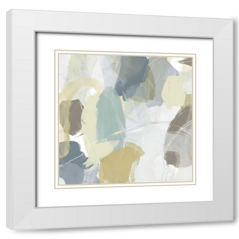 Mint Illusion IV White Modern Wood Framed Art Print with Double Matting by Vess, June Erica