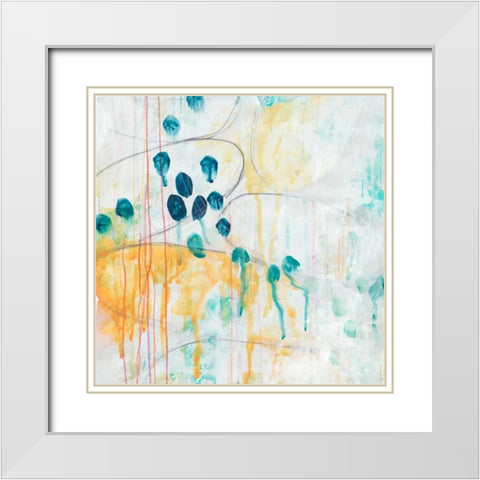 Momentum I White Modern Wood Framed Art Print with Double Matting by Vess, June Erica