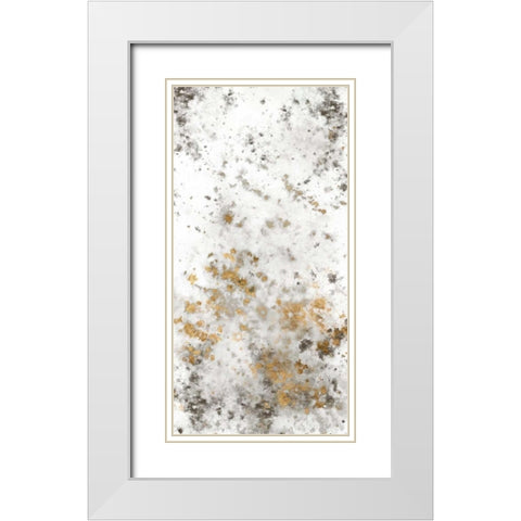 Gilded Mist I White Modern Wood Framed Art Print with Double Matting by Studio W