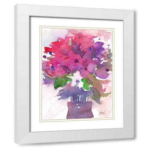 Between the Red I White Modern Wood Framed Art Print with Double Matting by Dixon, Samuel