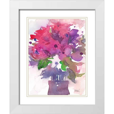 Between the Red I White Modern Wood Framed Art Print with Double Matting by Dixon, Samuel