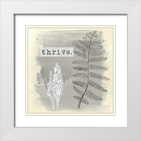 Garden Scrapbook II White Modern Wood Framed Art Print with Double Matting by Vess, June Erica