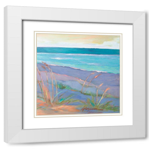 Dunes at Dusk II White Modern Wood Framed Art Print with Double Matting by Wilkins, Suzanne