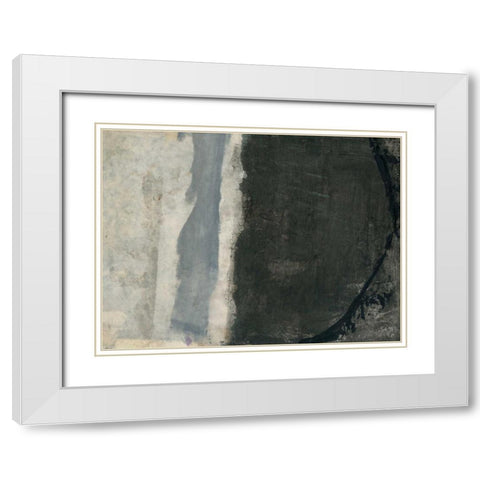 Shades of Grey III White Modern Wood Framed Art Print with Double Matting by Ray, Elena