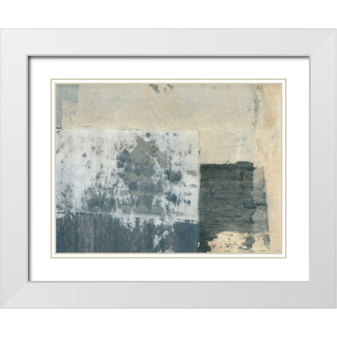 Shades of Grey VI White Modern Wood Framed Art Print with Double Matting by Ray, Elena