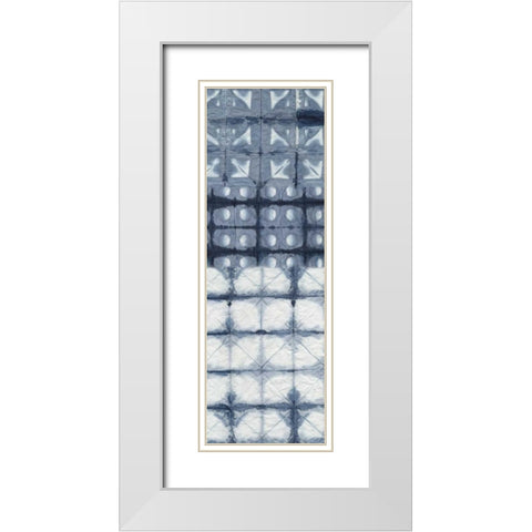 Shibori Collage I White Modern Wood Framed Art Print with Double Matting by Zarris, Chariklia