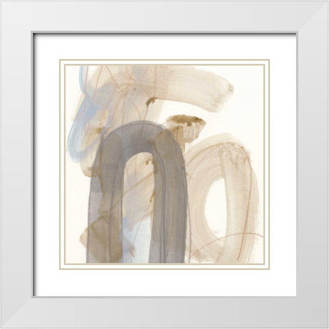 Inference II White Modern Wood Framed Art Print with Double Matting by Vess, June Erica