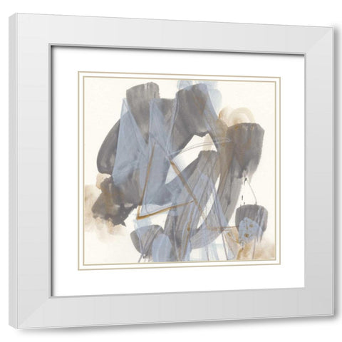Inference IX White Modern Wood Framed Art Print with Double Matting by Vess, June Erica